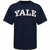 Yale Bulldogs Arch WEM T-Shirt - Navy Blue,baseball caps,new era cap wholesale,wholesale hats
